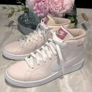 Nike Court Royale 2 Mid High Tops Pink Like New